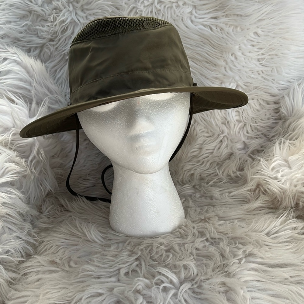 INFINITY Hat Men's Olive Polyester Wide-brim Hat SZ: S/M